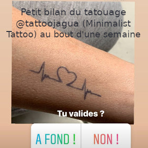POCHOIR - tatouages temporaires - tatouages éphémères - Amour de la vie