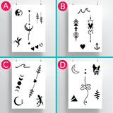 GEL DE JAGUA - tatouages temporaires - tatouages éphémères - Kit jagua (2 gels + 10 pochoirs)