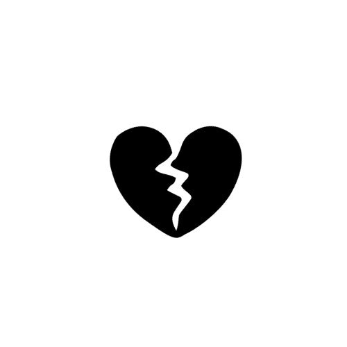 POCHOIR - tatouages temporaires - tatouages éphémères - Brokenheart