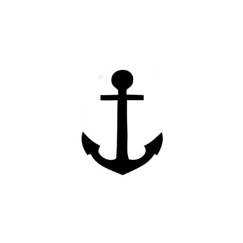 POCHOIR - tatouages temporaires - tatouages éphémères - Ancre marine