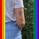 POCHOIR - tatouages temporaires - tatouages éphémères - Pansexuel