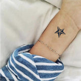 POCHOIR - tatouages temporaires - tatouages éphémères - Etoile de mer